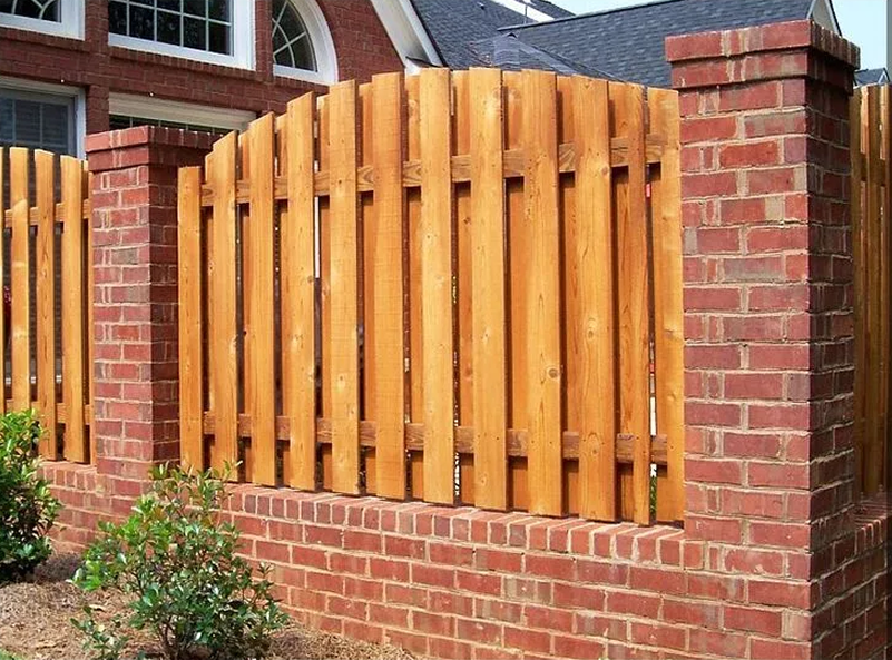 Забор №1 - шахматный полукруглый