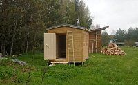 Мобильная баня 2.3 на 5