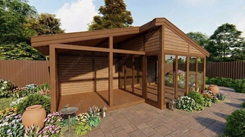 Застекленная беседка Стоа 