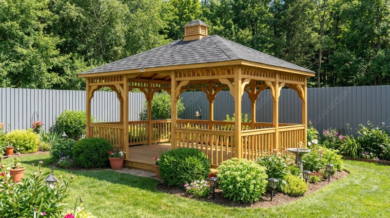 Прямоугольная беседка Виктория
