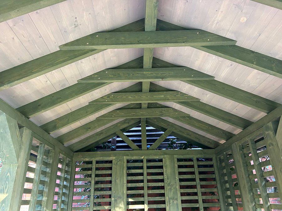 Прямоугольная беседка ЛОЗА