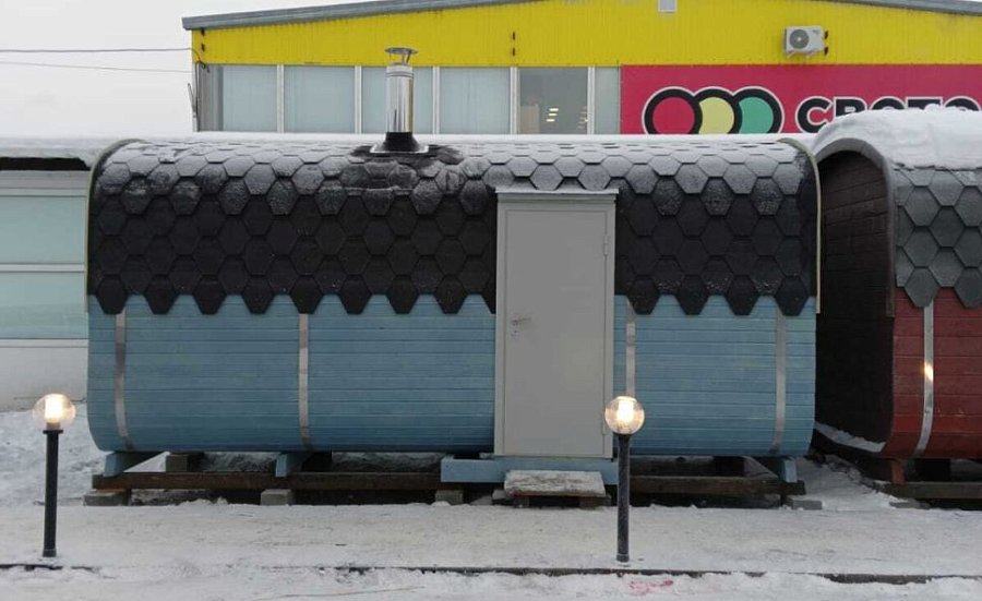 Баня Квадробочка 400 с боковым входом