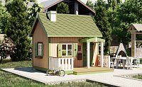Детский домик Сказка с террасой