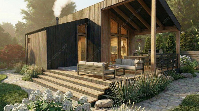 Зона Отдыха с баней Венселла