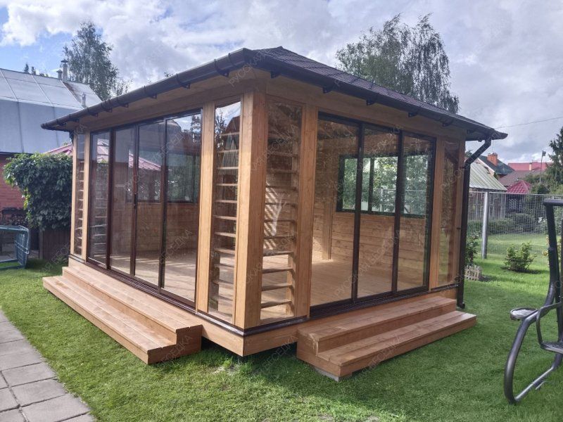 Закрытая беседка Гринхаус 4х5 Плюс