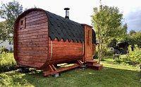 Баня квадробочка, модель  ЛЮКС ВХОД С БОКУ