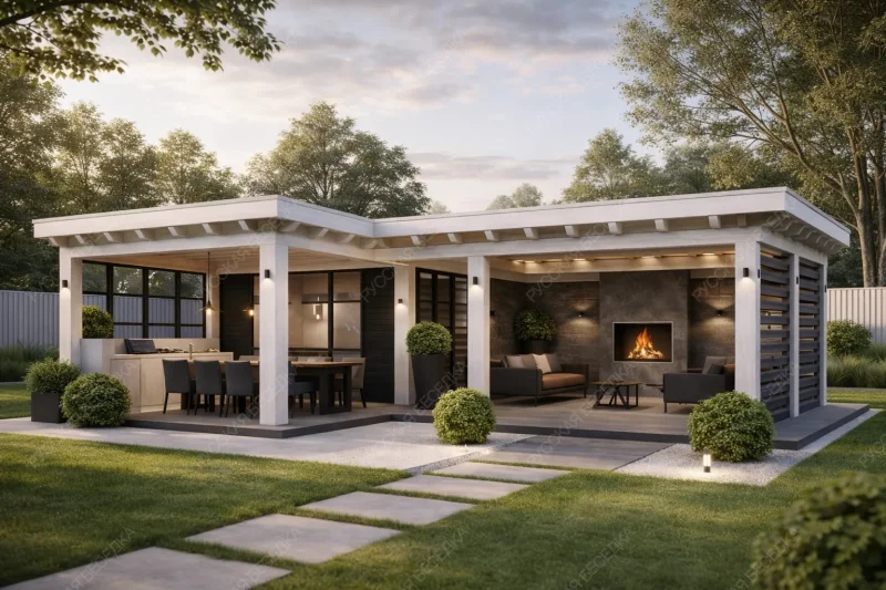 Угловая беседка Байкал